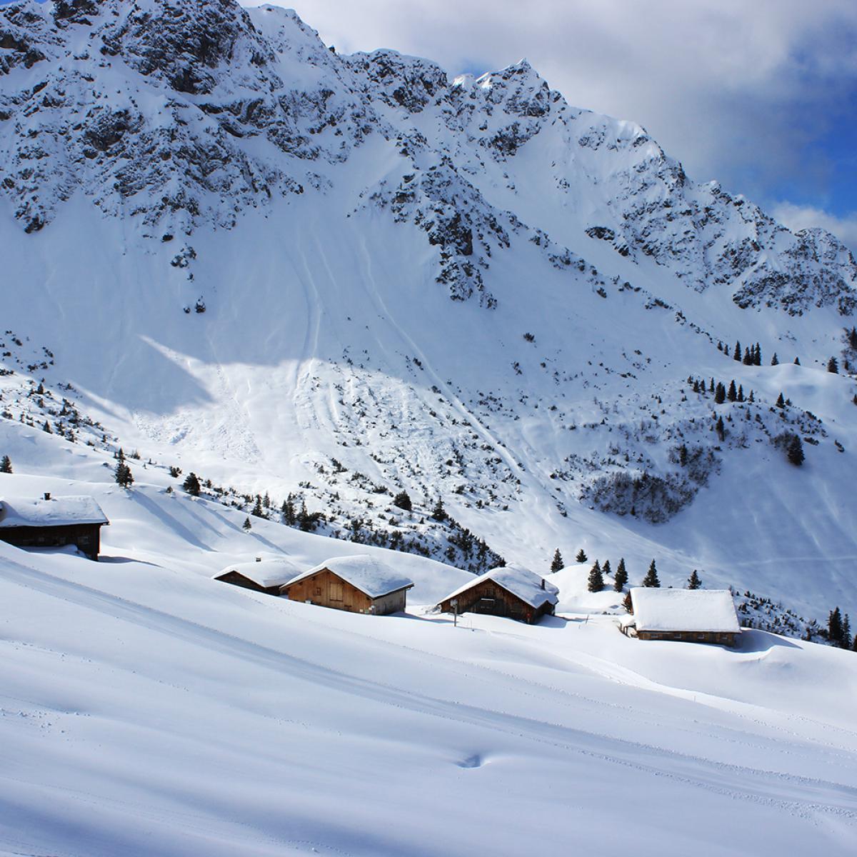 Alpe Oberpartnom im Winter