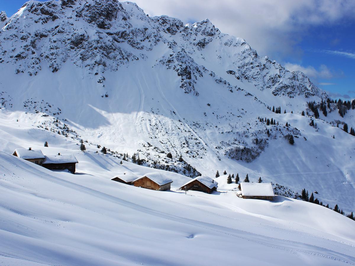 Alpe Oberpartnom im Winter